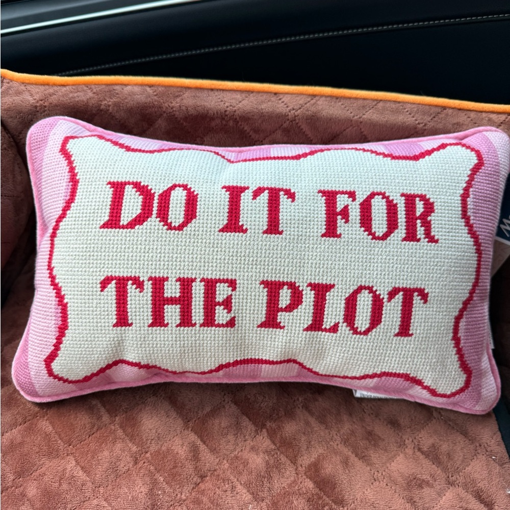 Viral Rachel Zoe “Do It For The Plot” Pillow